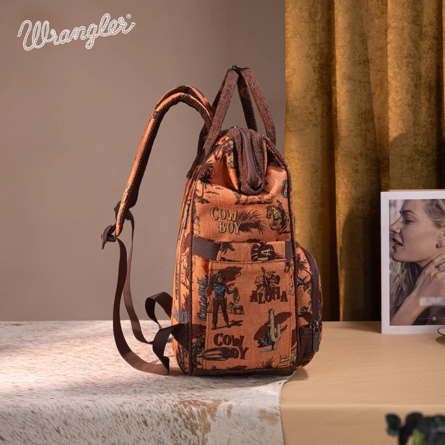 BOLSO MOCHILA WRANGLER CAFÉ XEDRON WG60-9110DBR