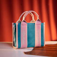 Bolso Wrangler MINI Tote Bag Block Rosa Azul WG2202-292TQ