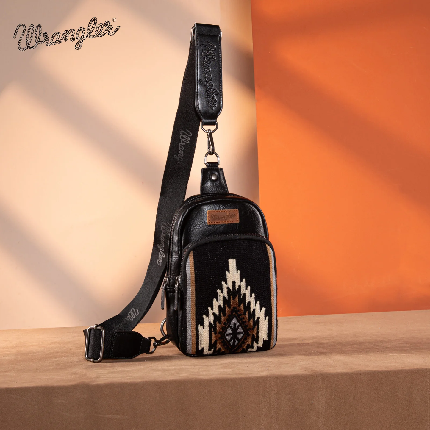 Bolso Crossbag Wrangler Cruzada Negro Telar WG174-210BK