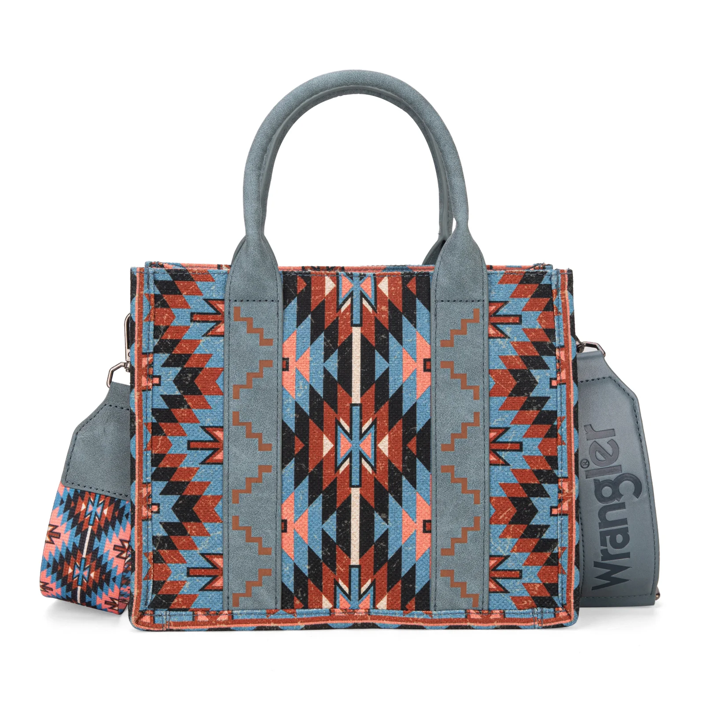 Bolso Wrangler Tote Bag Azteca Checotah Azul Xedron WG2213-8120SNY