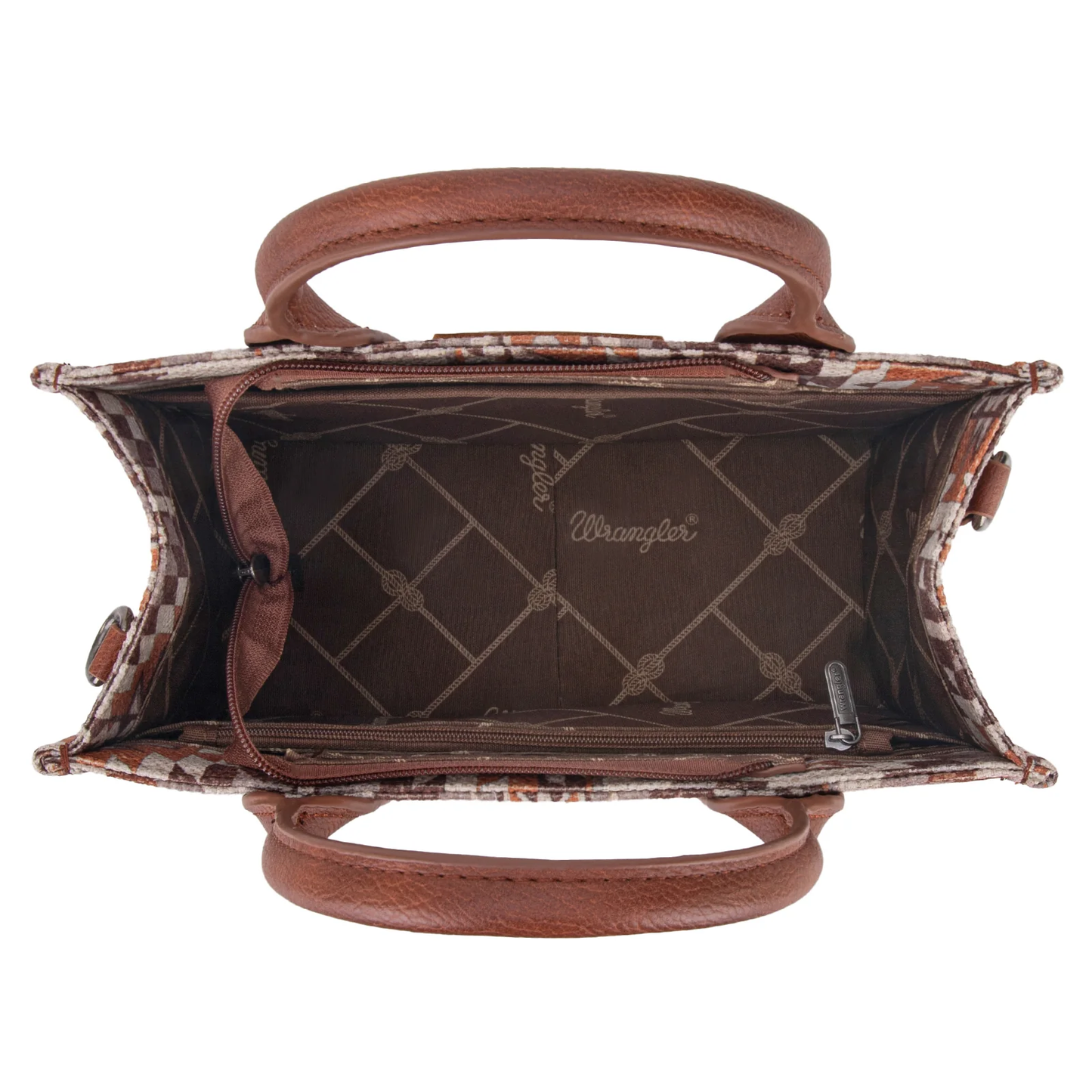 Bolso Wrangler Tote Bag Azteca Checotah Café WG2213-8120SBR