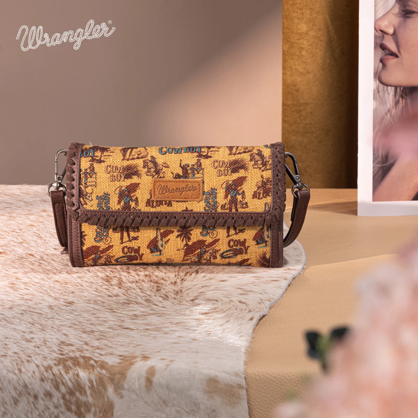 Bolso Cartera Crossbody Wrangler Vintage Mostaza WG60-1812DKYL