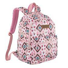 Mochila Back Pack Wrangler Estampado Azteca Rosa WG2206-9110PK