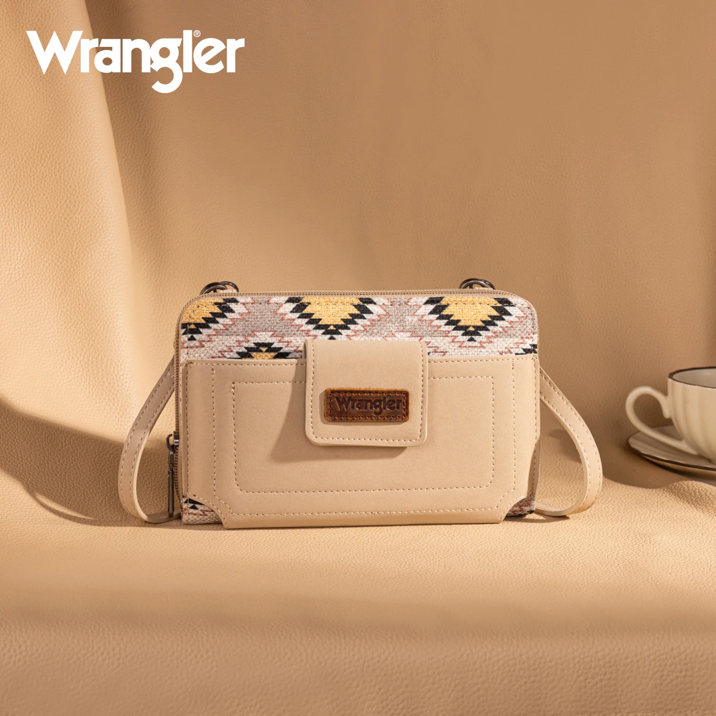 Bolso Cartera Crossbody Wrangler Beige WG221-183BG