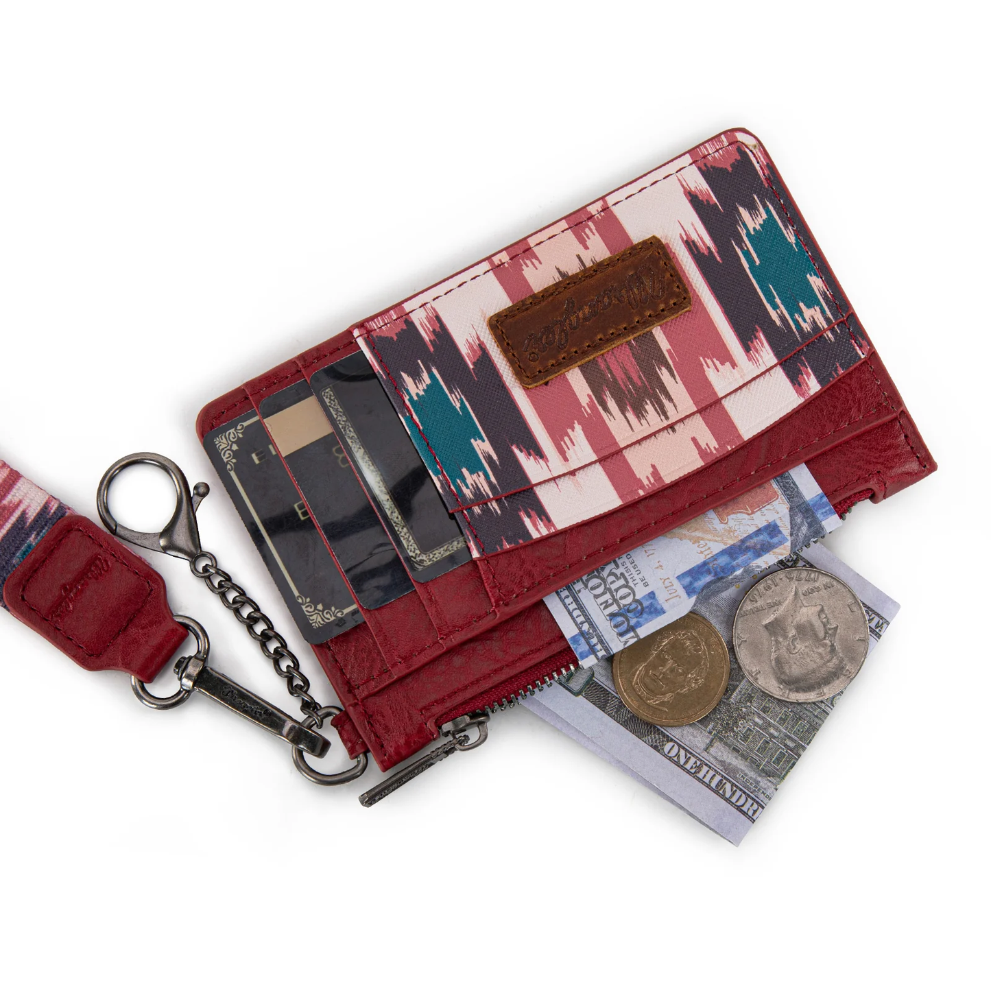 Tarjetero Wrangler Con Muñequera Tinto WG137-W0092BDY
