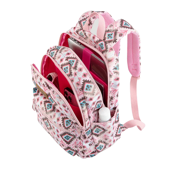 Mochila Back Pack Wrangler Estampado Azteca Rosa WG2206-9110PK