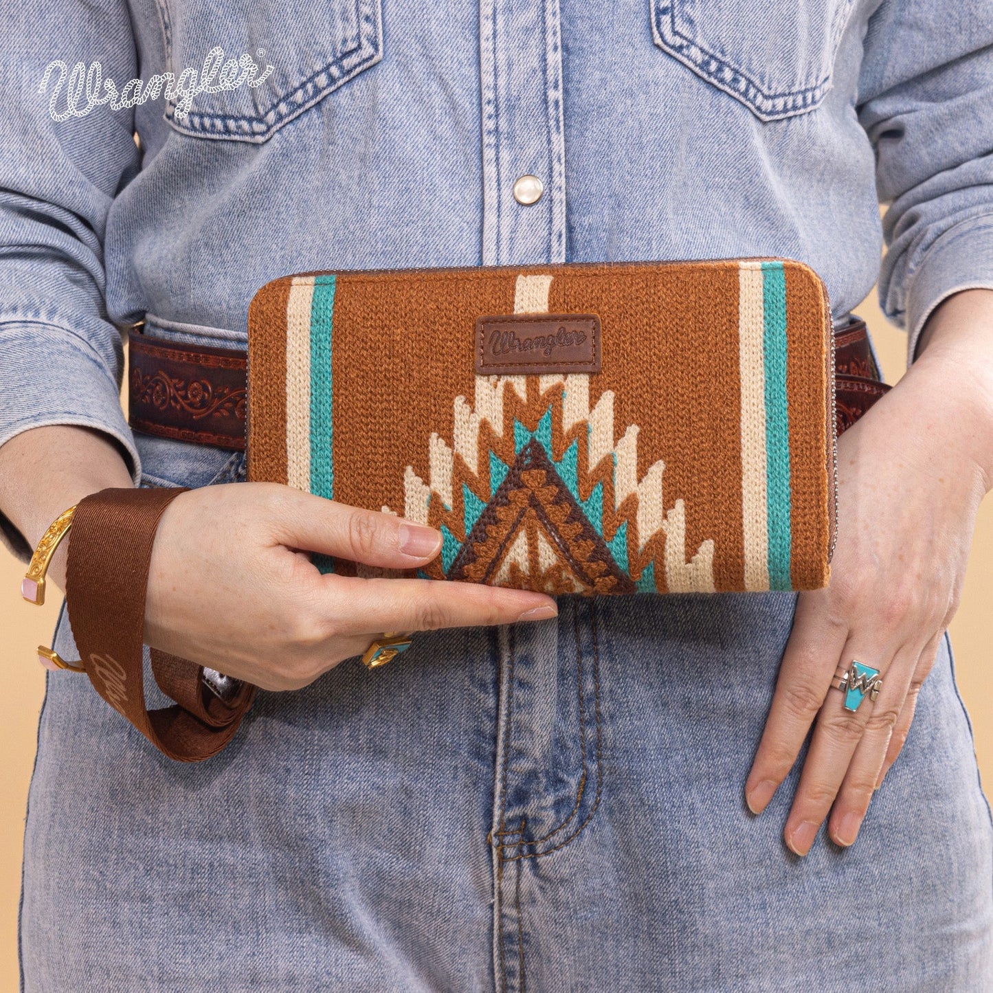 Cartera Wrangler Telar Azteca Café WG174-W0062BR