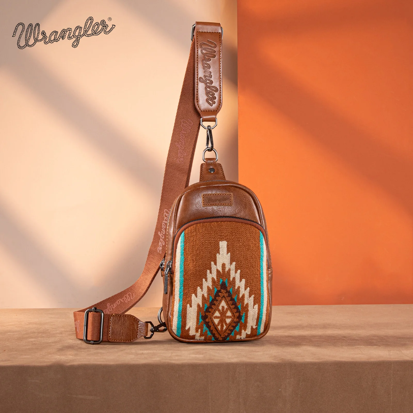 Bolso Crossbag Wrangler Cruzada Café Telar WG174-210BR