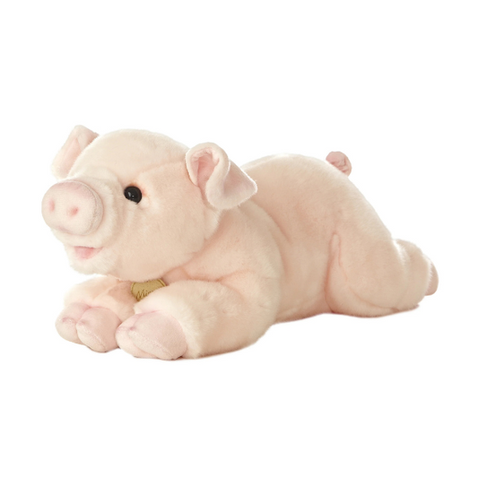PELUCHE PUERQUITO REALISTA ROSA 40CM