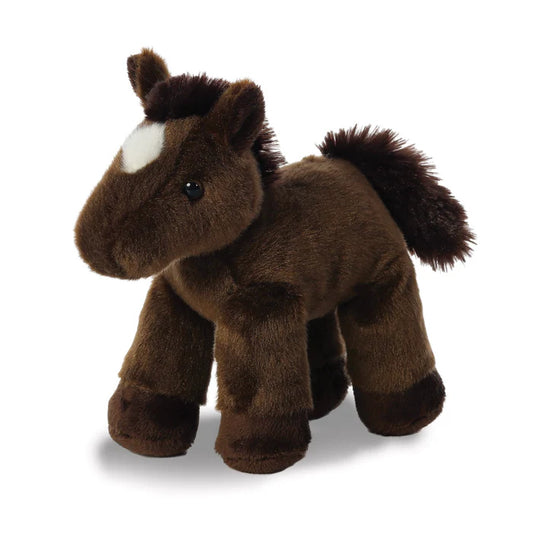 PELUCHE CABALLO PEQUEÑO CAFÉ LUCERO BLANCO
