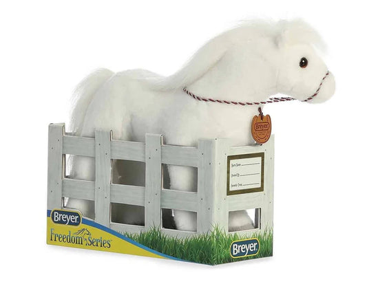 PELUCHE CABALLO BREYER BLANCO ÁRABE