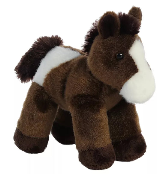 PELUCHE CABALLO PEQUEÑO CAFÉ PINTO