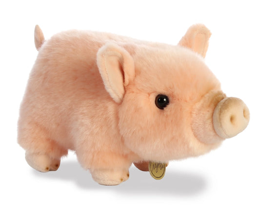 PELUCHE FINO PUERQUITO ROSADO SUPER REALISTA 28CM