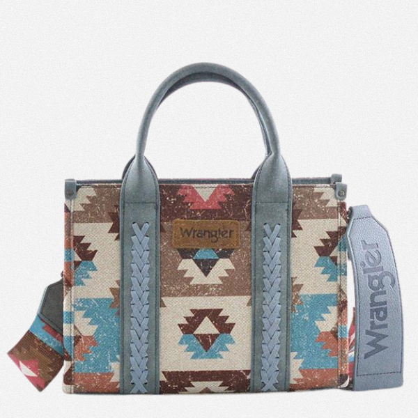 BOLSO WRANGLER TOTE BAG AZTECA AZUL MEZCLILLA WG166G-81201JN