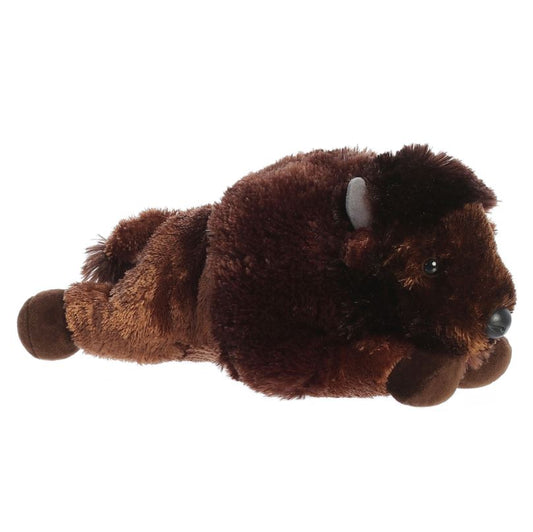 PELUCHE FINO BISONTE CAFÉ 30CM