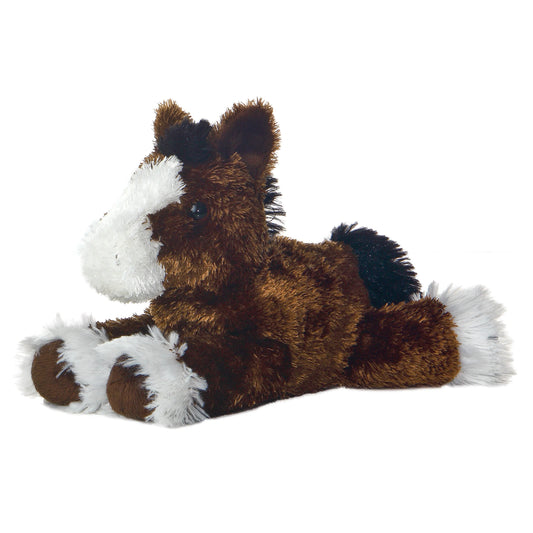 PELUCHE CABALLO PEQUEÑO CAFÉ AFELPADO