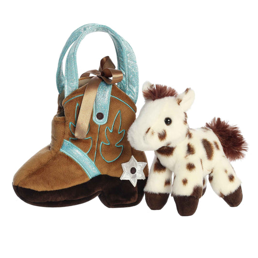 BOLSO PELUCHE PORTA CABALLO PEQUEÑO GIDDYUP BOTA VAQUERA