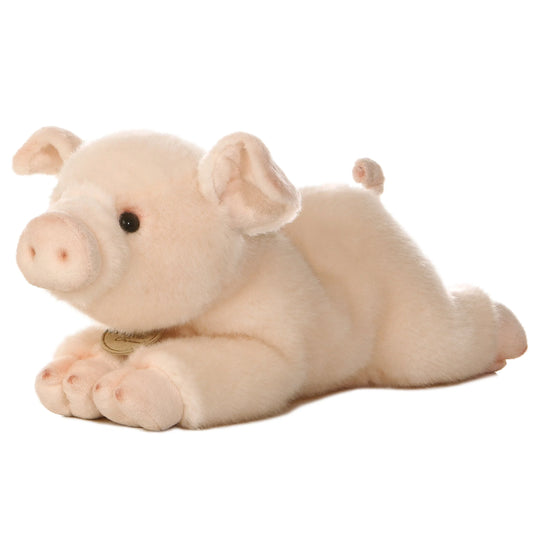 PELUCHE FINO PUERQUITO ROSA 28CM