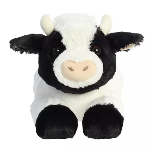 PELUCHE VACA REALISTA PINTA GRANDE 40CM