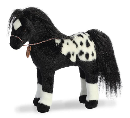 PELUCHE CABALLO BREYER APPALOOSA NEGRO