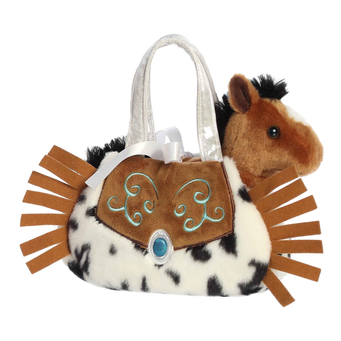 BOLSO PELUCHE PORTA CABALLO ESTILO WESTERN PONY