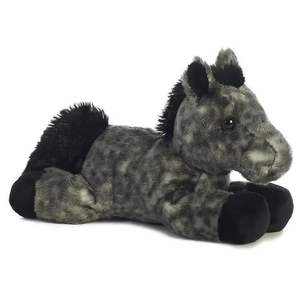 PELUCHE CABALLO PEQUEÑO GRIS MOTEADO TORMENTA