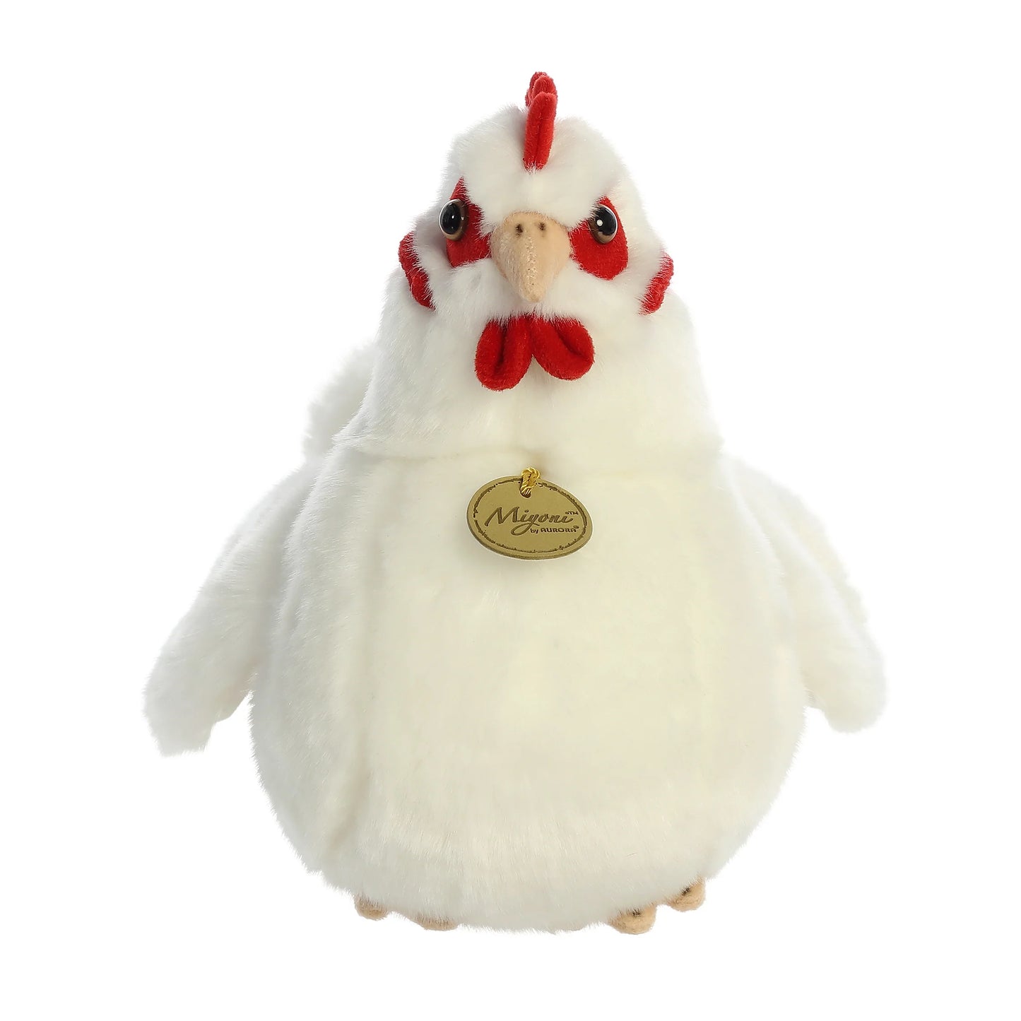 PELUCHE GALLINA BLANCA REALISTA 28CM