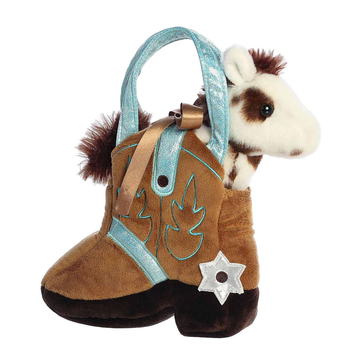 BOLSO PELUCHE PORTA CABALLO PEQUEÑO GIDDYUP BOTA VAQUERA