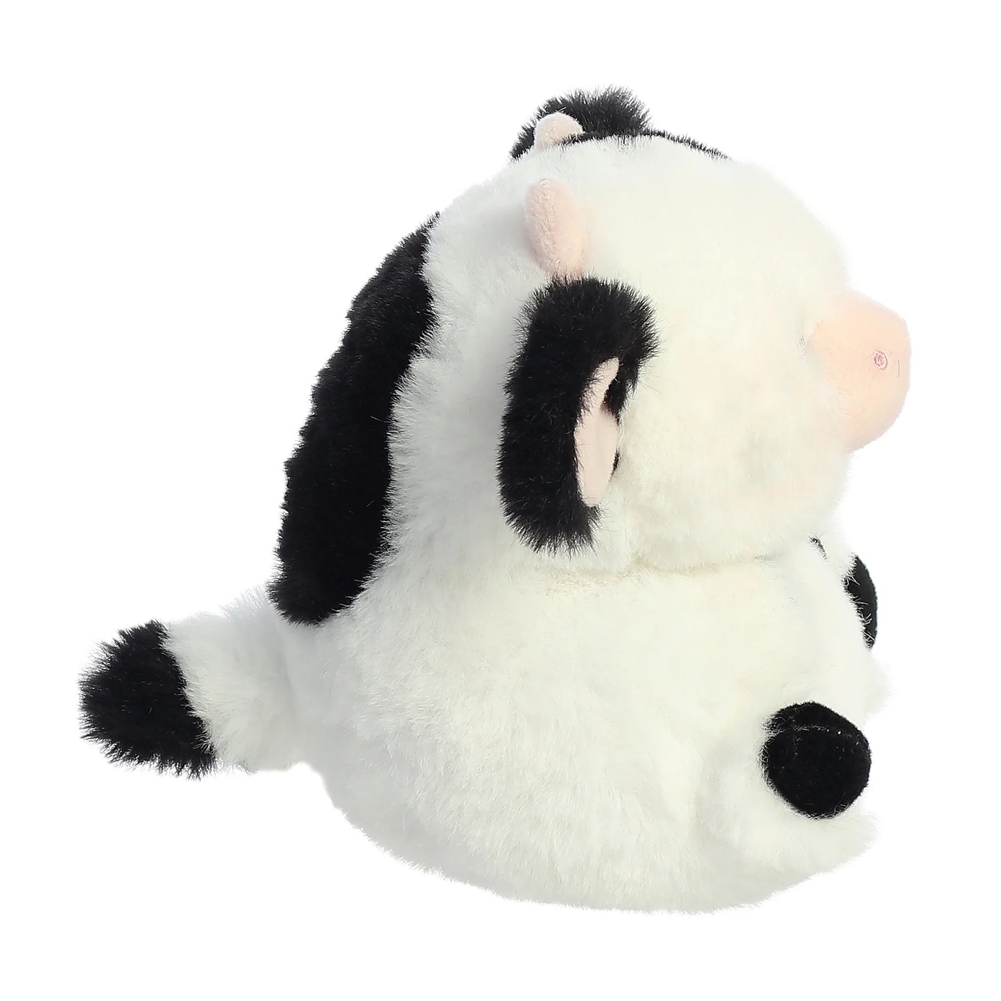 PELUCHE VAQUITA PEQUEÑA  BLANCO Y NEGRO 21CM