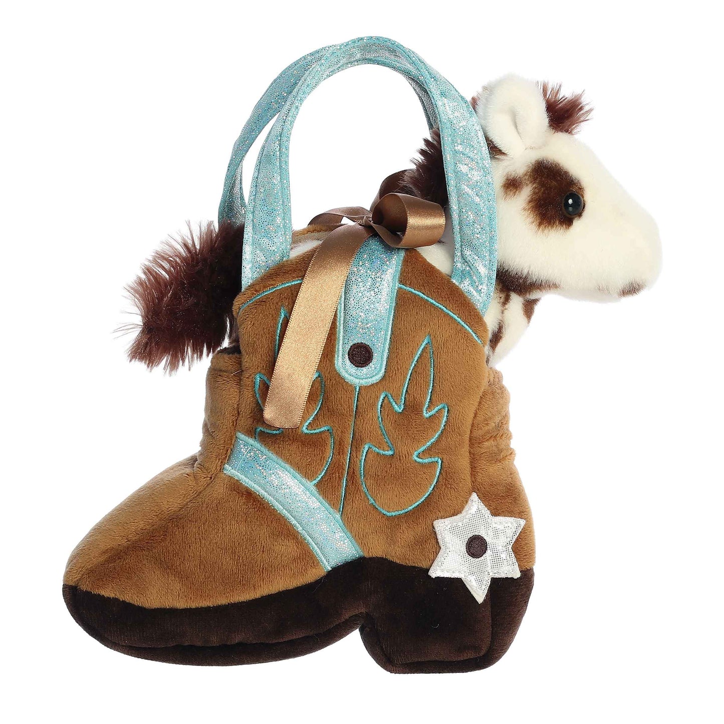 BOLSO PELUCHE PORTA CABALLO PEQUEÑO GIDDYUP BOTA VAQUERA