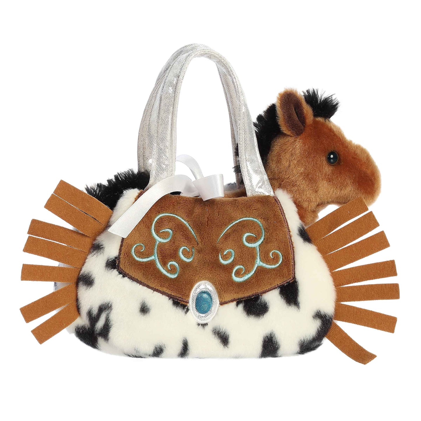 BOLSO PELUCHE PORTA CABALLO ESTILO WESTERN PONY