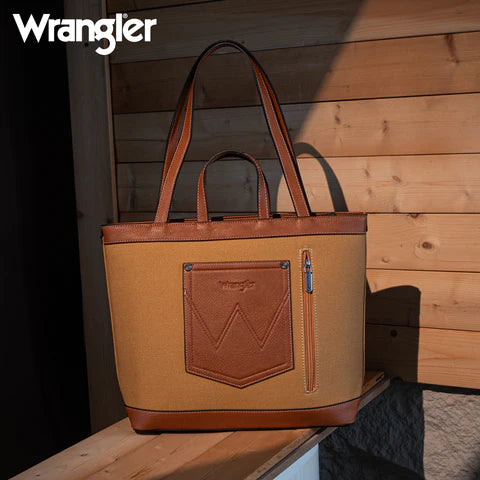 BOLSO WRANGLER CANVAS CAFÉ CORREA AL HOMBRO WG142-2002BR