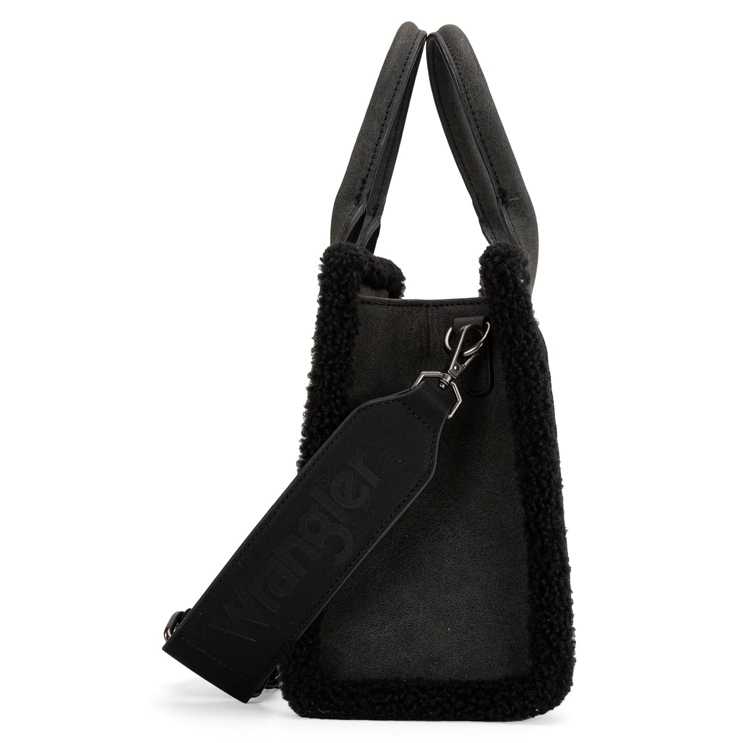 BOLSO WRANGLER TOTE BAG AZTECA NEGRA CON SHERPA WG166G-8120SBK