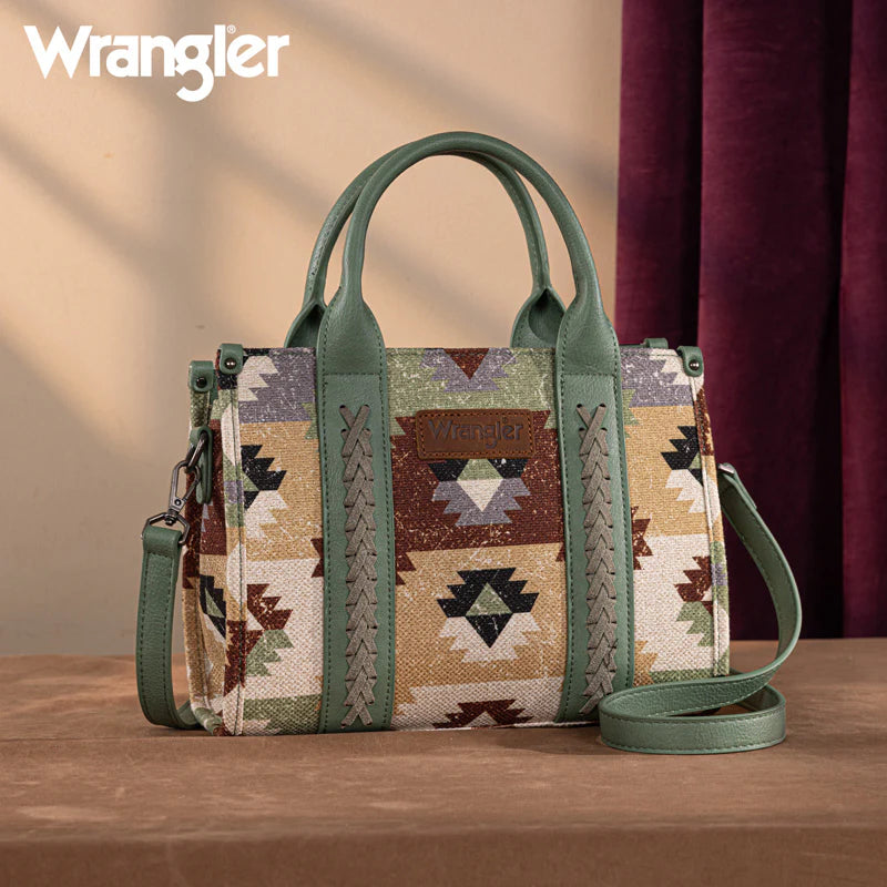 BOLSO WRANGLER TOTE BAG AZTECA VERDE WG166G-81201GN