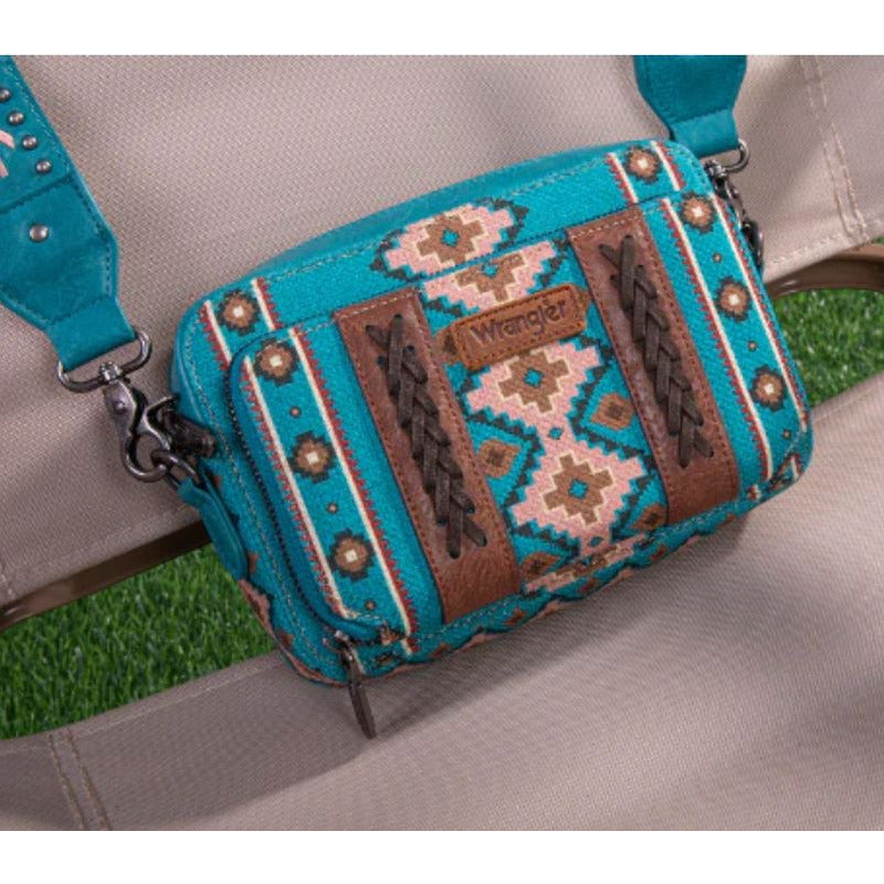 Bolso Wrangler Crossbody Con Correa Ancha Tuquesa Wg2207