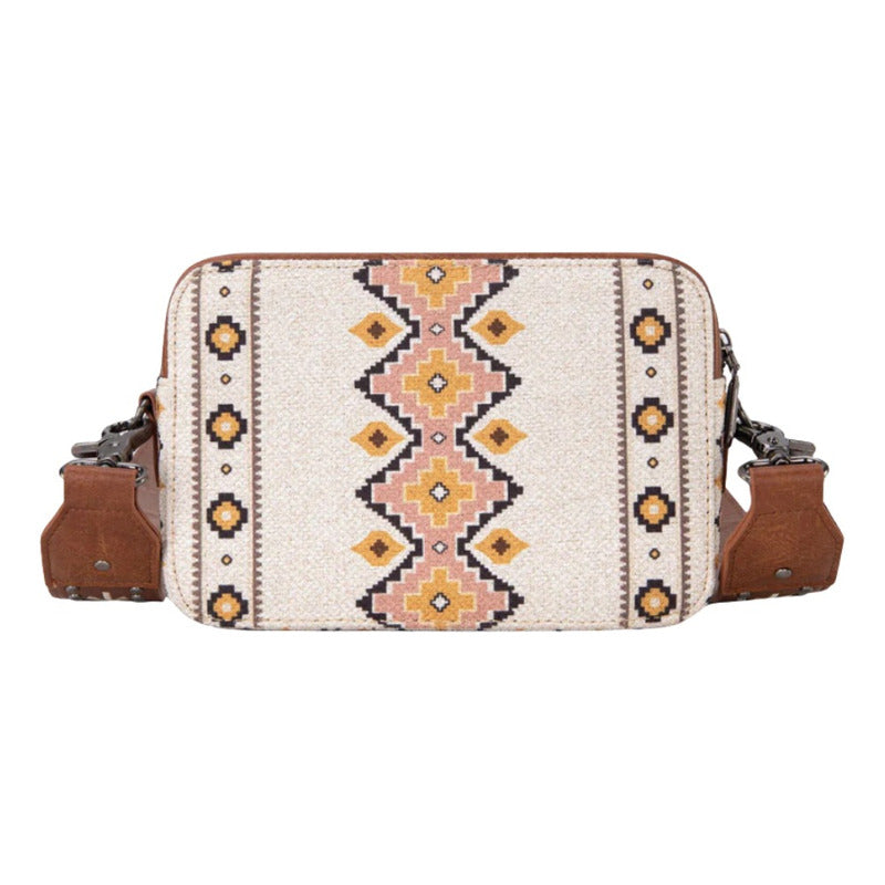 Bolso Wrangler Original Crossbody Correa Ancha Beige Wg2207
