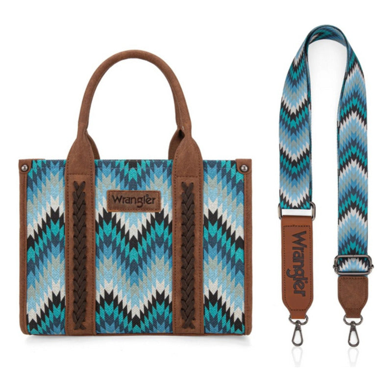 Bolsa Wrangler Tote Bag Checotah Azul Mezclilla WG2211 8120SJN