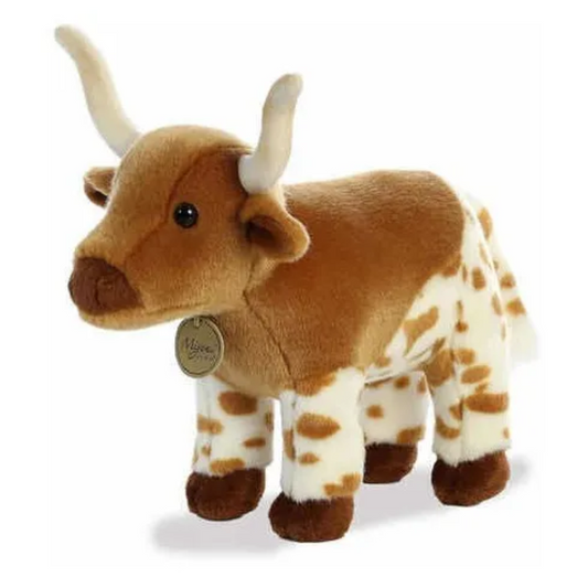 PELUCHE FINO REALISTA TORO LONGHORN