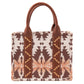BOLSO WRANGLER TOTE BAG AZTECA CAFE CON BEIGE WG2203-8120SLCF
