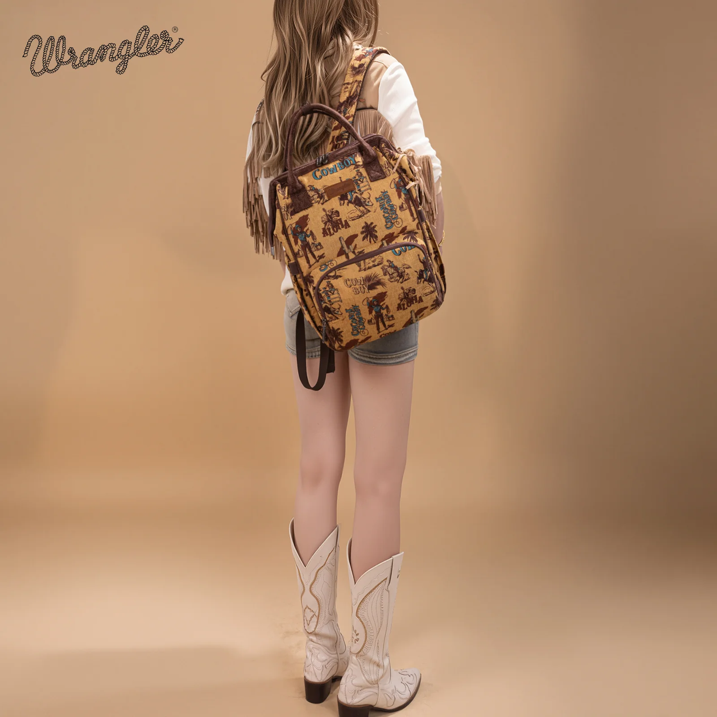 BOLSO MOCHILA WRANGLER MOSTAZA WG60-9110DK-YL