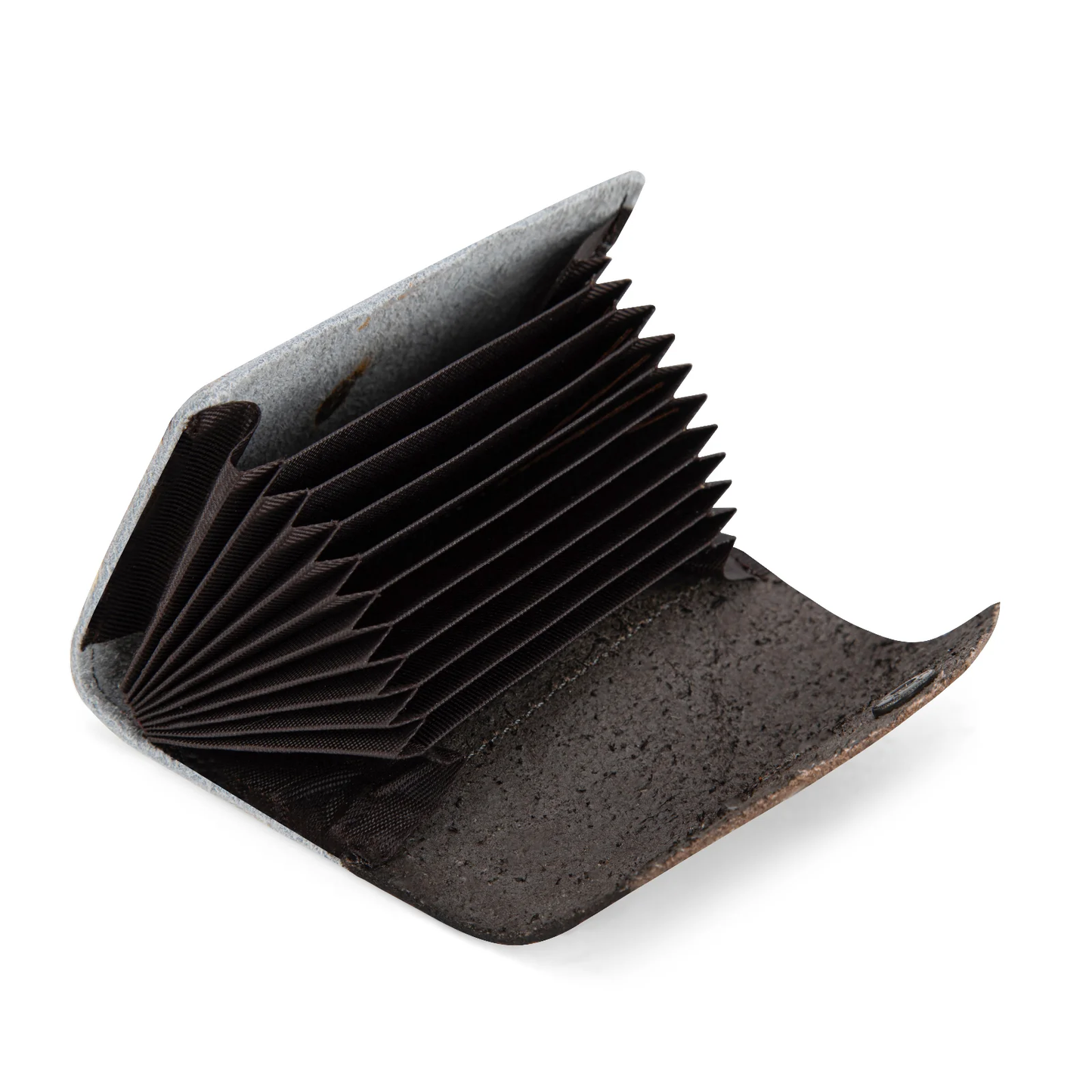 Tarjetero Wrangler de Piel Auténtica con Broche y Pelo Bronce WG224-W070TN