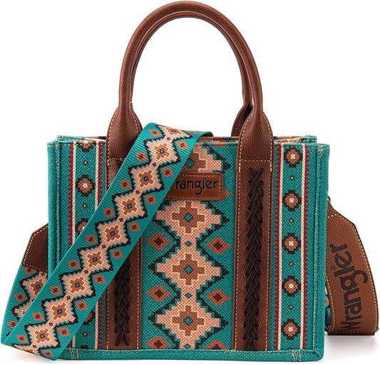 Bolso Wrangler Tote Bag Azteca Turquesa WG2203-8120STQ
