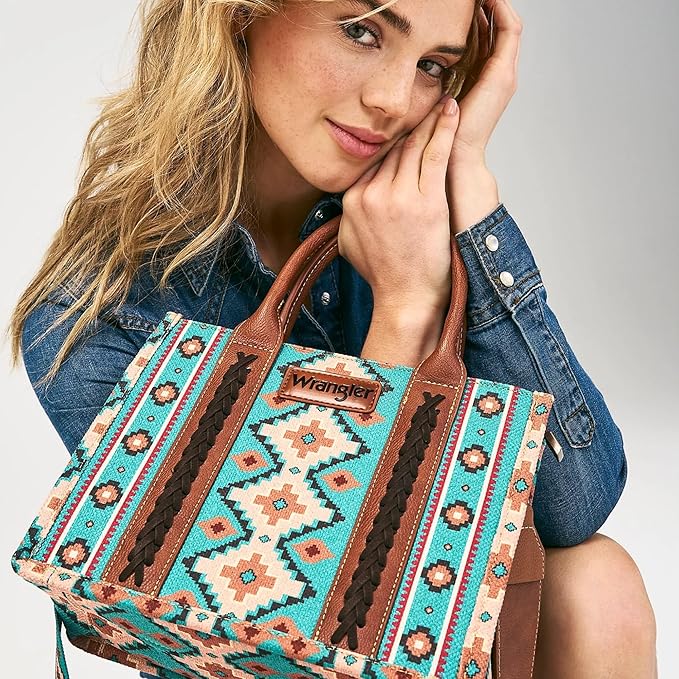 Bolso Wrangler Tote Bag Azteca Turquesa WG2203-8120STQ