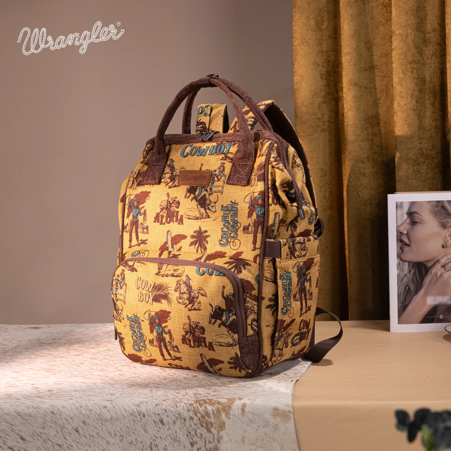 BOLSO MOCHILA WRANGLER MOSTAZA WG60-9110DK-YL