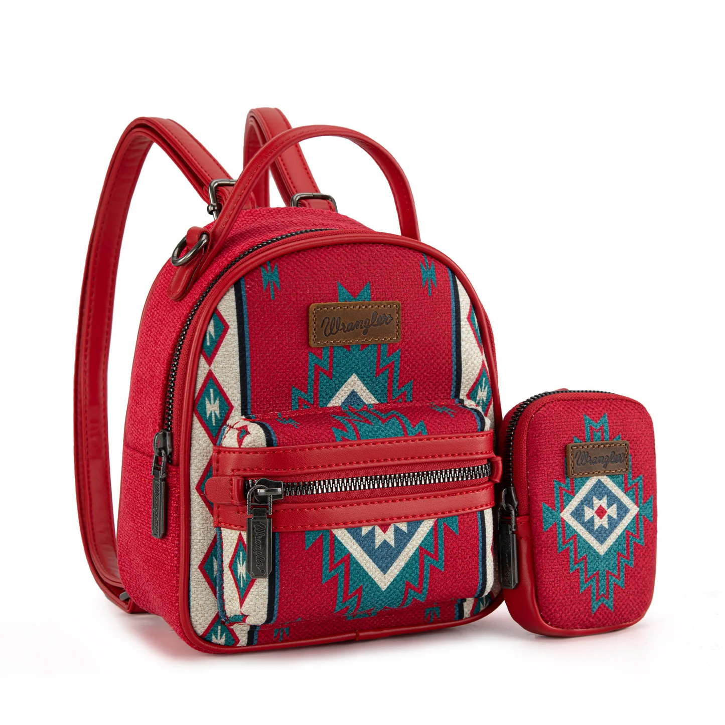 Bolso Mini Mochila Wrangler Rojo Con Monedero WG174-8600RD