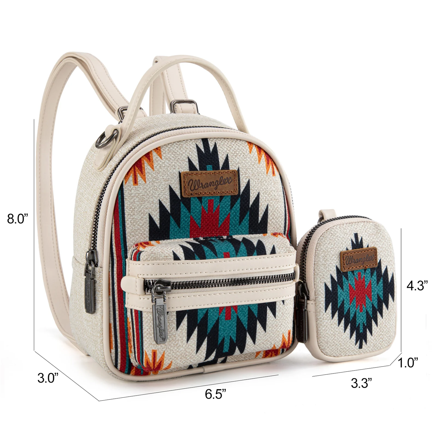 Bolso Mini Mochila Wrangler Hueso Con Monedero WG174-8600TN