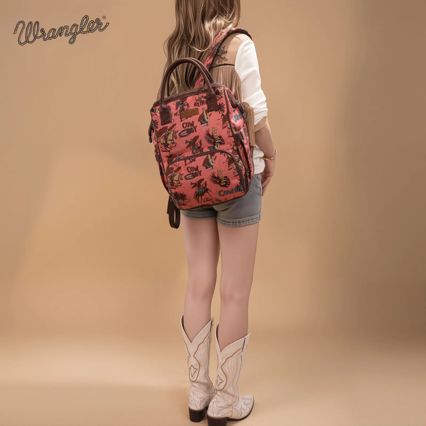 BOLSO MOCHILA WRANGLER ROSA WG60-9110HPK