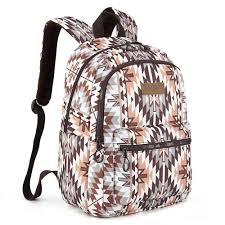 Mochila Back Pack Wrangler Estampado Azteca Biege Café WG2206-9110BR