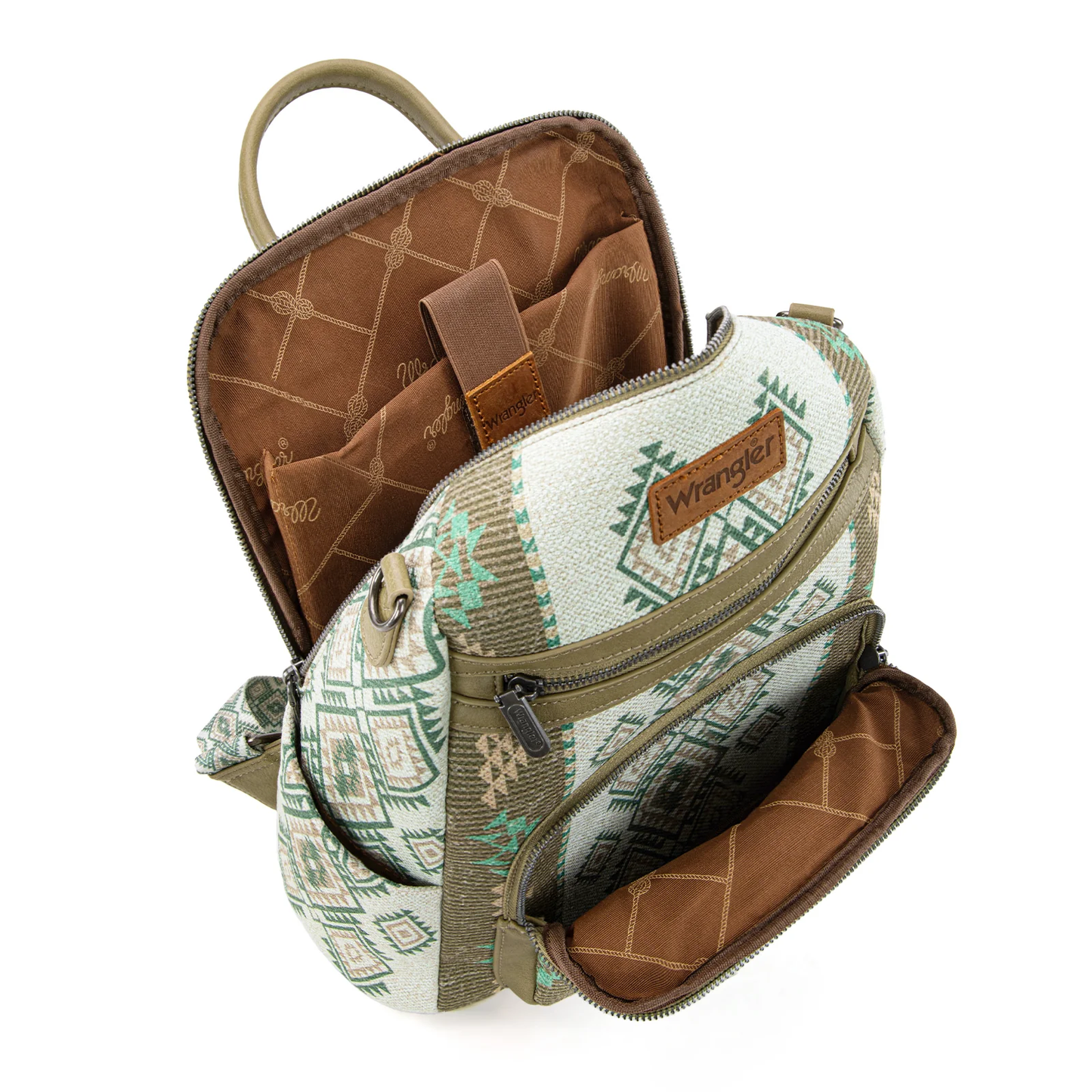 BOLSO/MOCHILA WRANGLER ESTAMPADO AZTECA WRANGLER VERDE WG213-9110GN