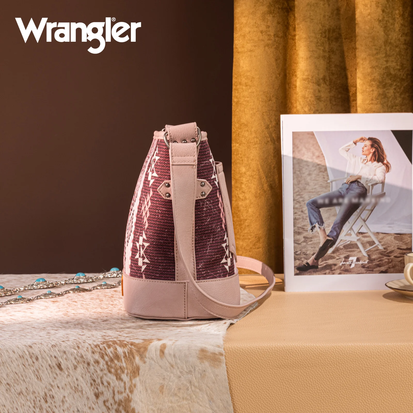 Bolso Wrangler Azteca Vintage Rosa WG213-2003PK